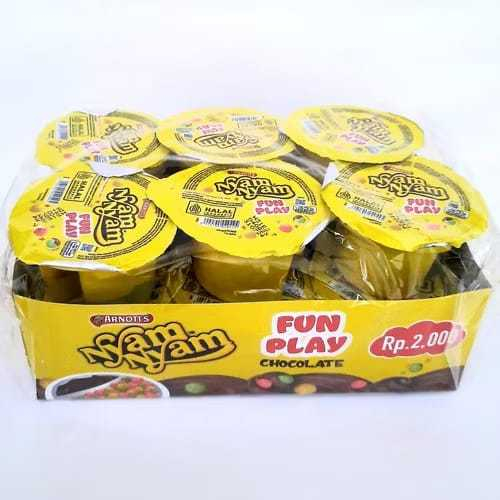 

Nyam Nyam Bubble Puff Chocolate Fun Play (isi 12 pcs)