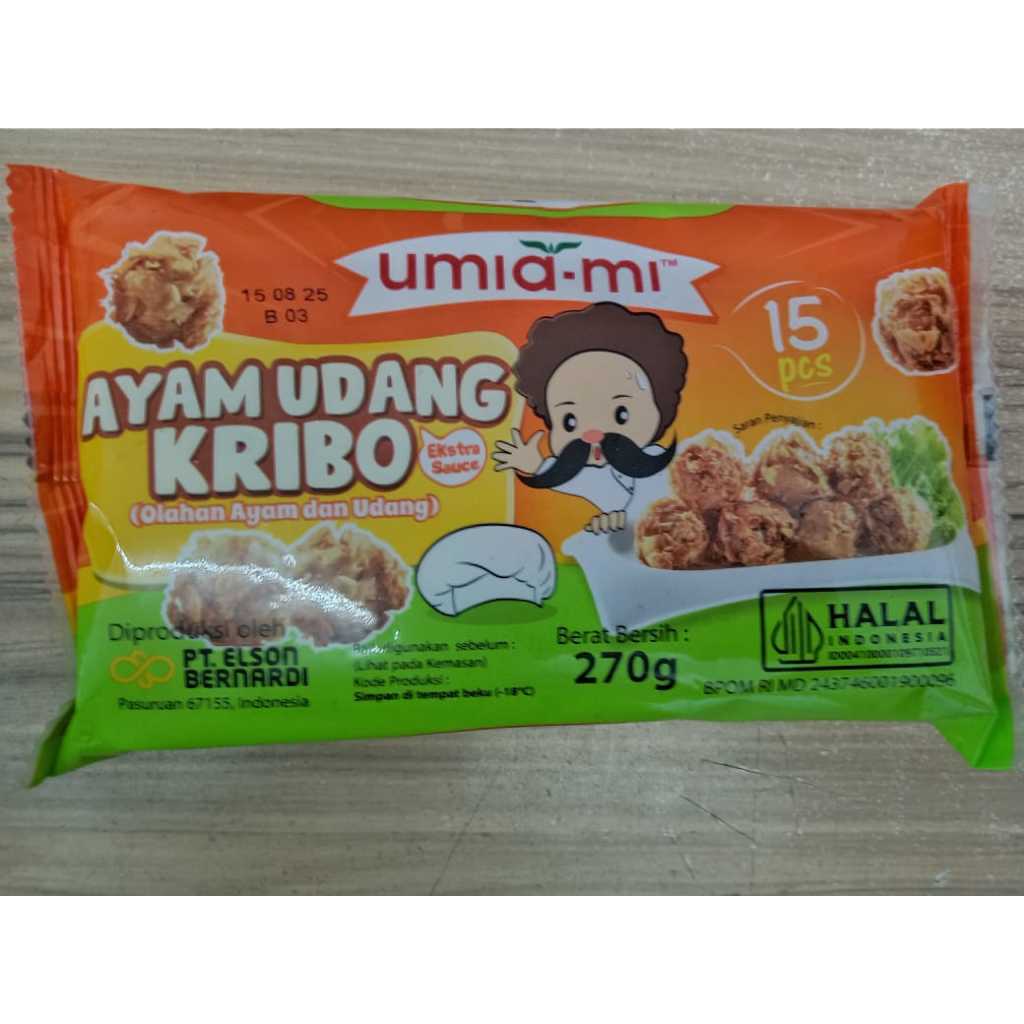 

Umiami Ayam Udang Kribo 270 Gram