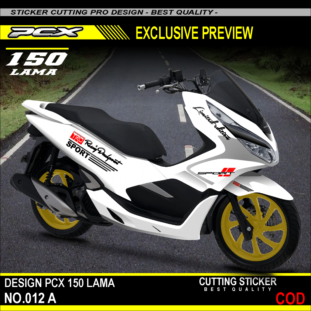 MODIFIKASI BODY MOTOR | STIKER CUTTING BODY MOTOR PCX 150 MINIMALIS KEREN
