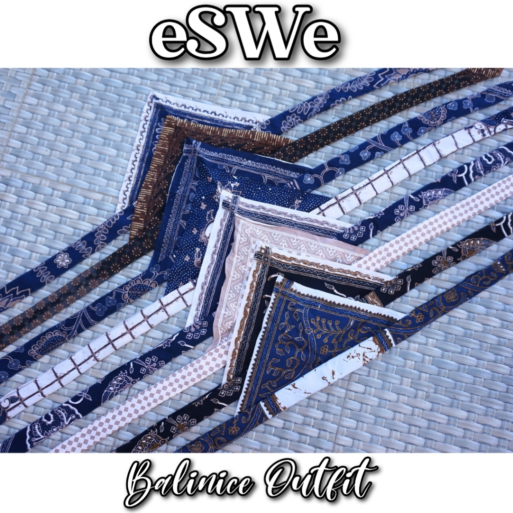 Udeng | Destar Batik Semi Tulis | Jangar Lepas | Setengah Lembaran | ANEKA MOTIF