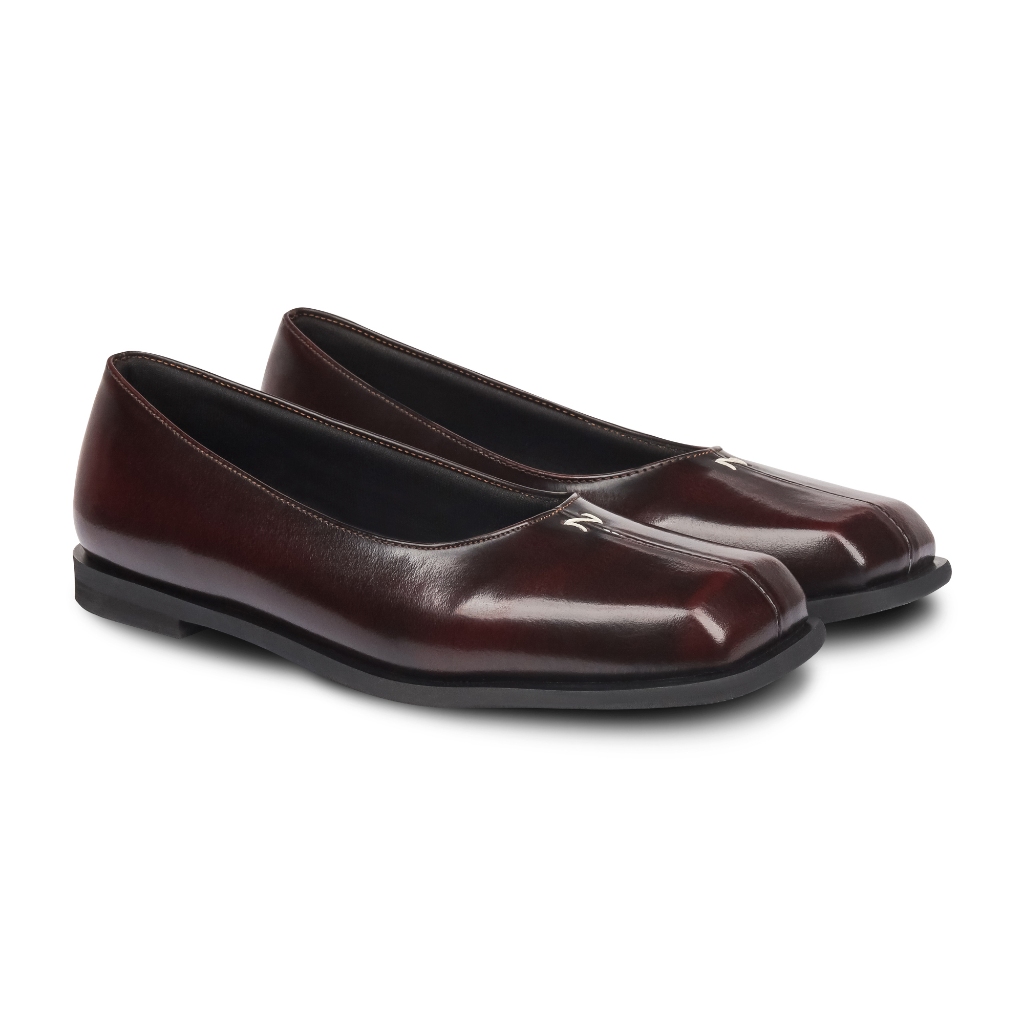 Piatta Classica Maroon - Nappa Milano - Sepatu Flat Wanita