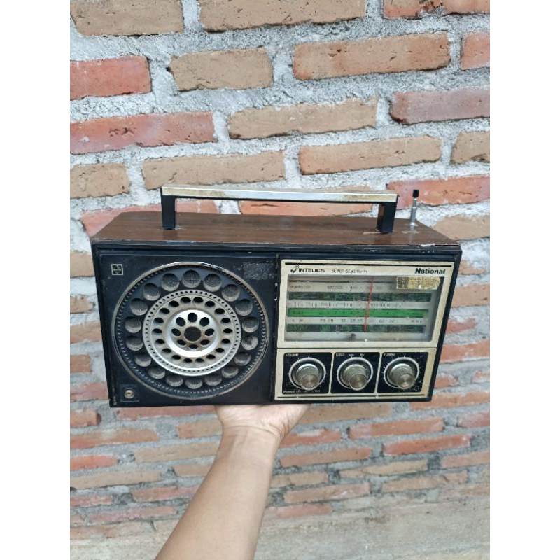 radio kayu national vintage jadul antik