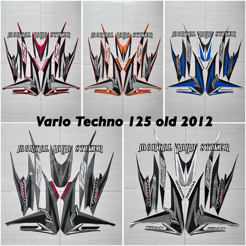 STIKER STRIPING LIS LES BODY MOTOR VARIO TECHNO 125 OLD 2012 2013