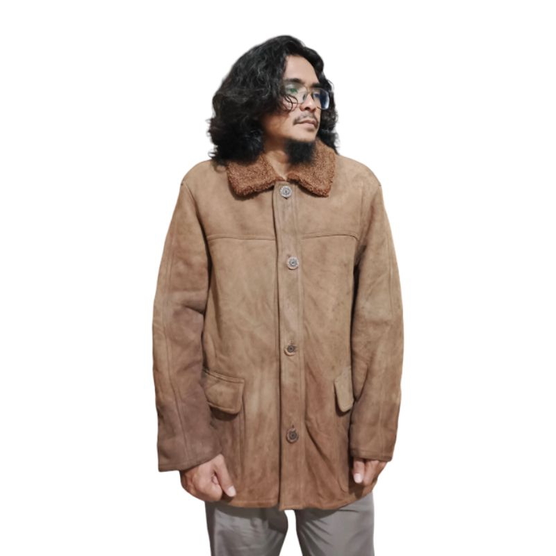 couch parka suede