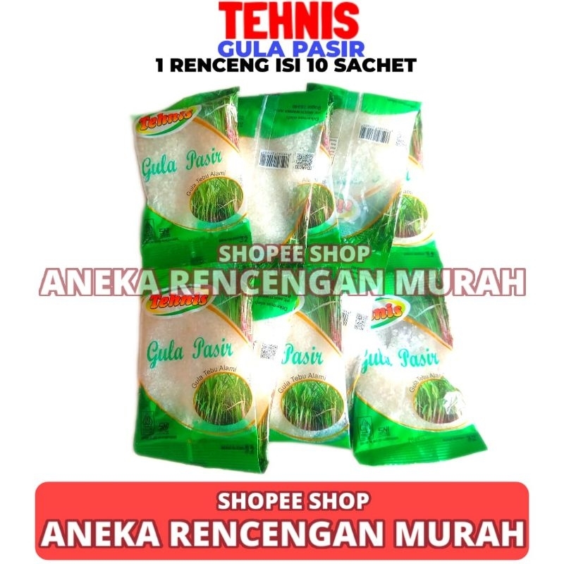 

Gula Pasir Tehnis Rencengan Isi 10 Sachet