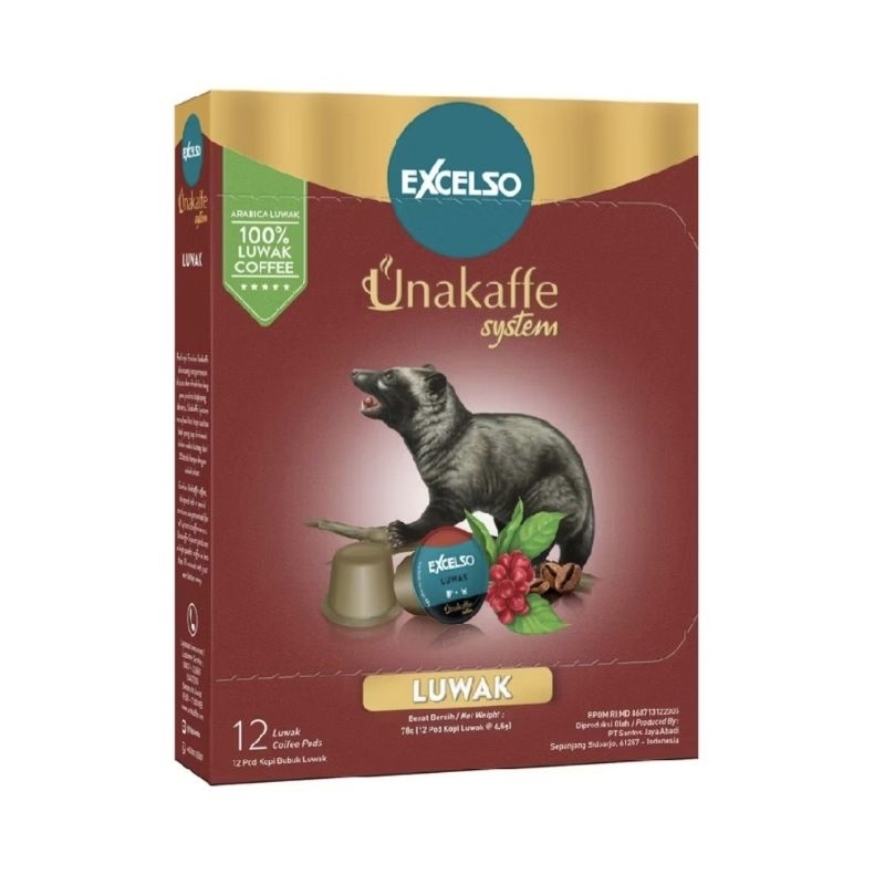 

Excelso Unakaffe Luwak Kopi Kapsul 78gr