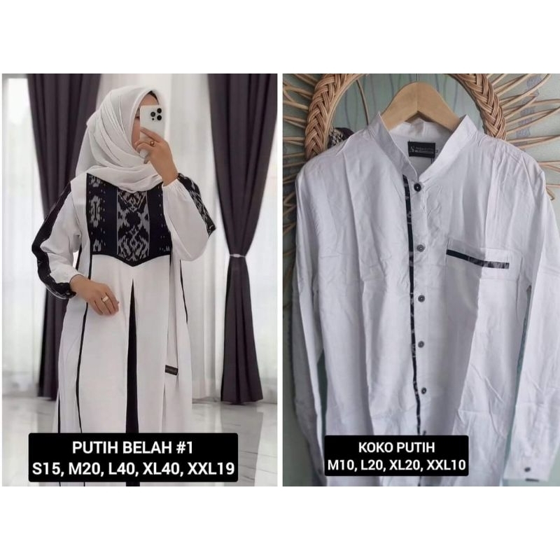 Couple Putih Etnik Anjani Store (Ready Siap Kirim)