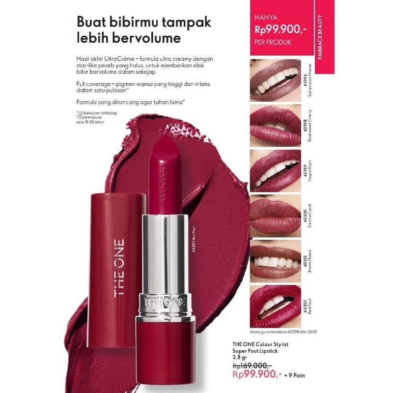 Oriflame The One Colour Stylish Super Pout lipstik
