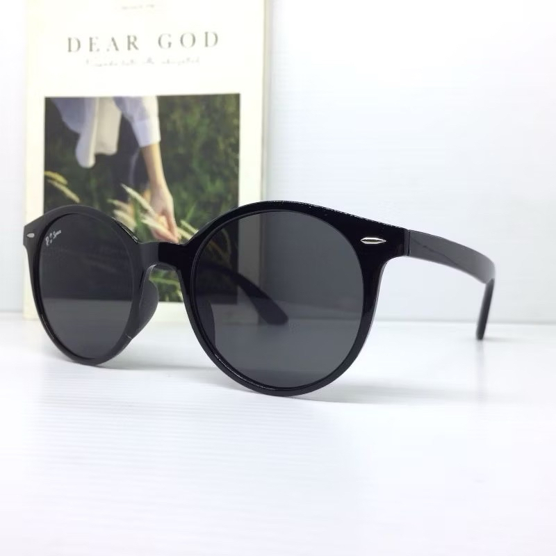 HT201 Kacamata Sunglasses Oval Kacamata Hitam Fashion Cowok Cewek