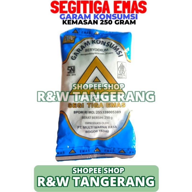 

Segitiga Emas Garam Dapur/Konsumsi 250 Gram