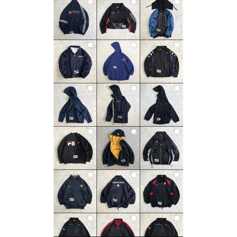 VINTAGE JACKET | WINDBREAKER JACKET | COLORBLOCK JACKET | ELLESSE ADIDAS KAPPA JACKET