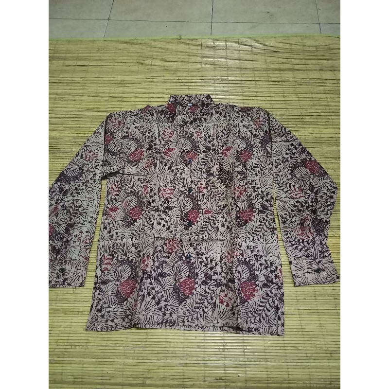 BAJU PRIA KEMEJA BATIK MADURA TULIS TANGAN DEWASA