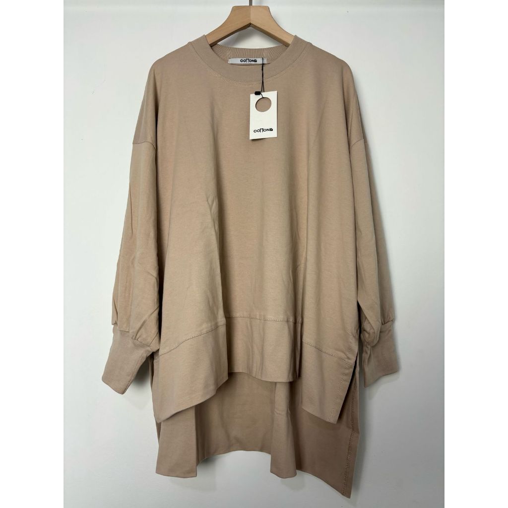Kaos Tunik Wanita Oversize Ld130 Lengan Panjang / Atasan Wanita Jumbo Ld130 Lengan Panjang / Baju