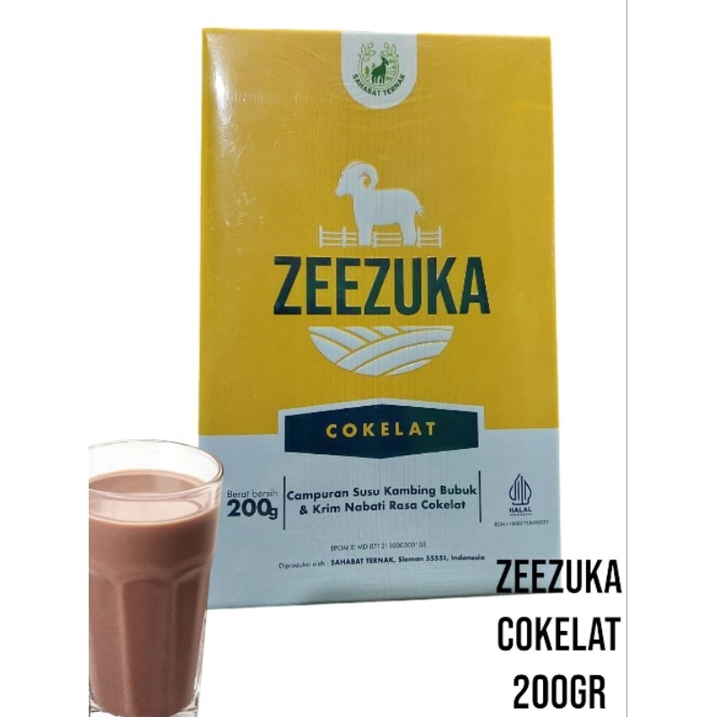 

ZEEZUKA SUSU KAMBING RASA COKELAT 200GR DENGAN BUBUK KAKAO PILIHAN RASA NIKMAT COKELATNYA