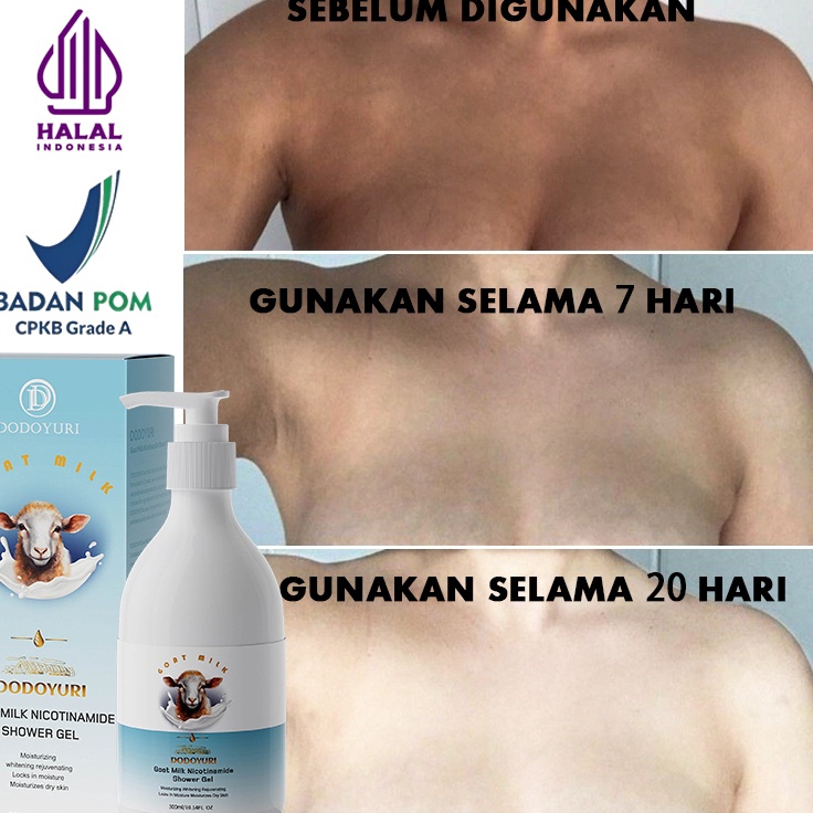 Diskon Murah  BPOMSabun badan permanen sabun susu kambing sabun mandi cair 3ML Goat milk body wash s
