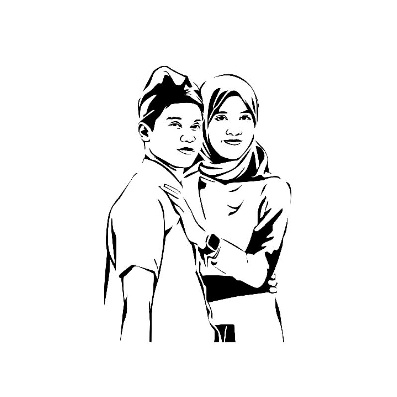 Jasa line art/siluet