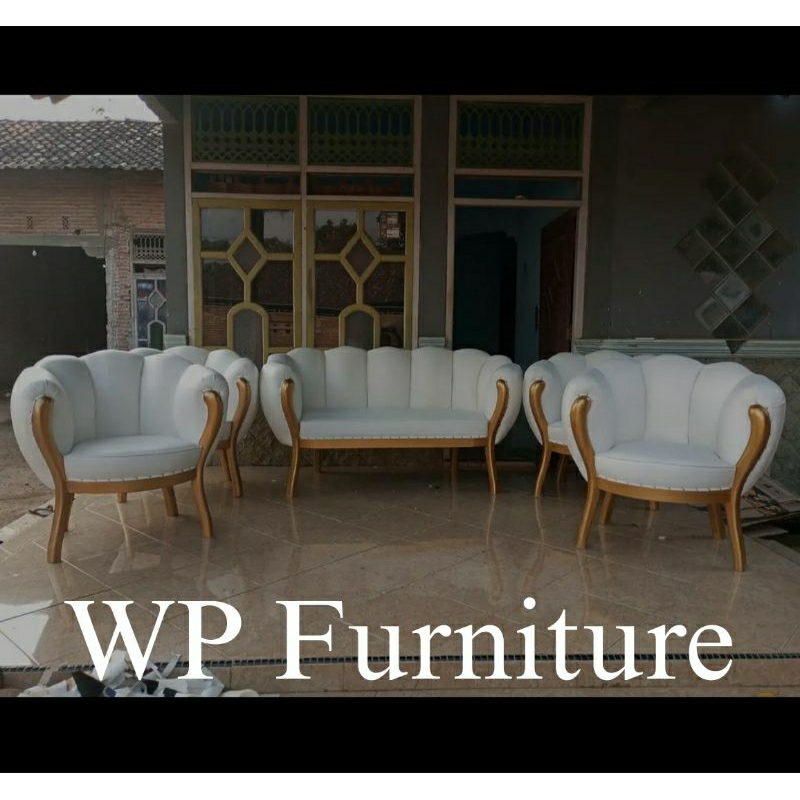 Kursi pelaminan blewah/Kursi pelaminan dekorasi/ kursi pelaminan kerang jepara