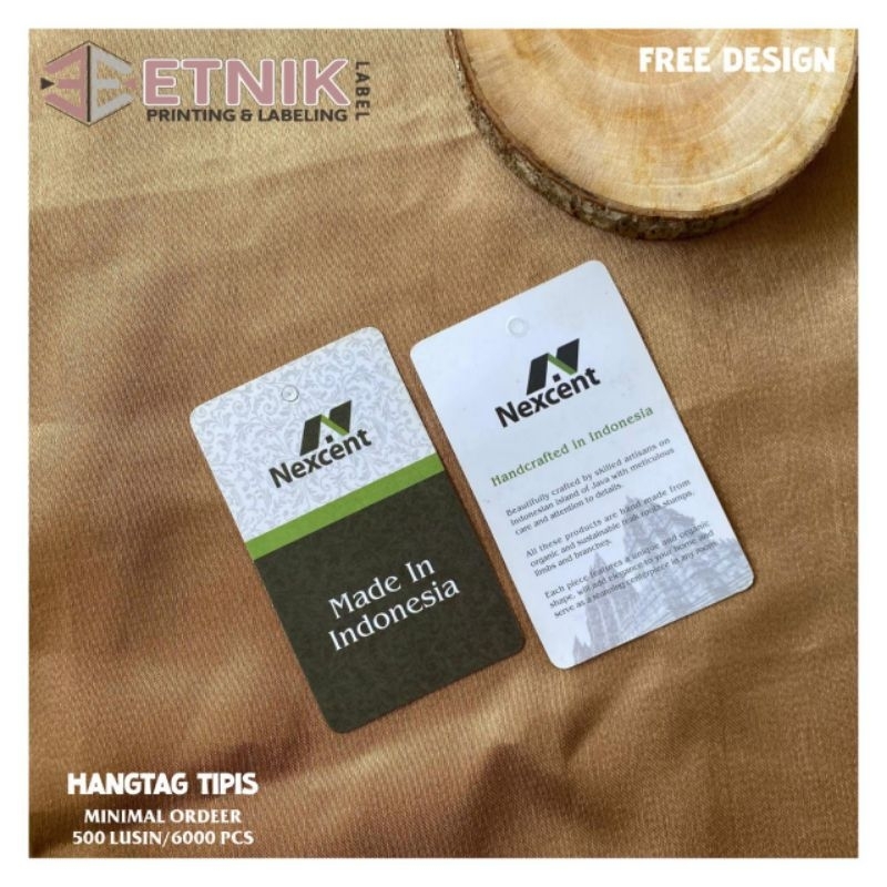 

hangtag tipis 310gsm/hangtag baju /hangtag berkualitas /hangtag pakaian /free desain