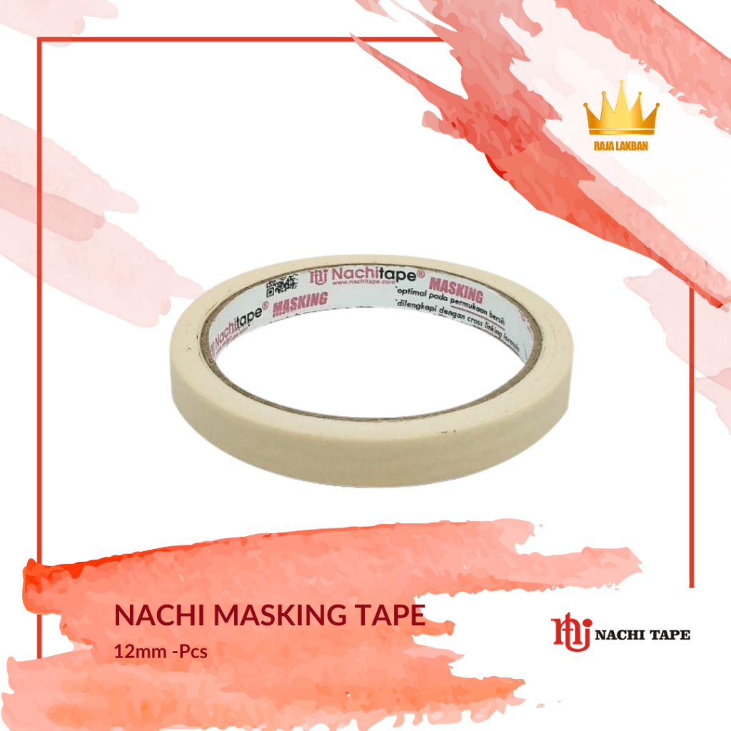 

Masking Nachi / Lakban Kertas Nachi 12 mm - 1 Roll
