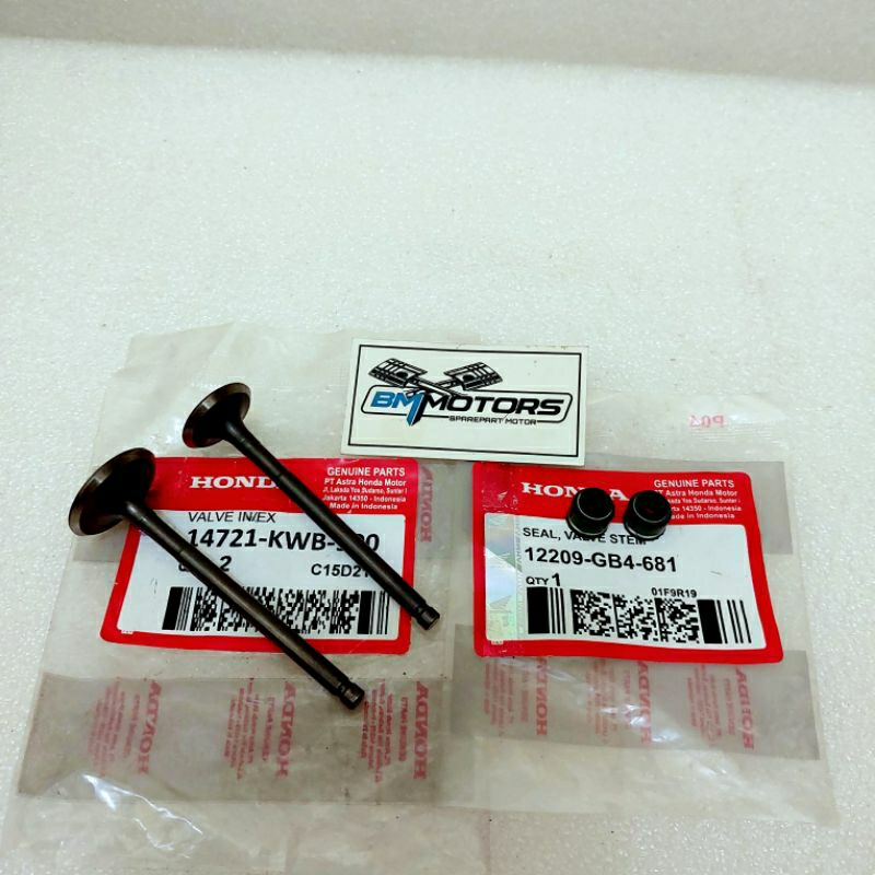 Paket Klep Set + Sil klep Blade 110 Lama Revo Abs Revo Fit 110 Karbu