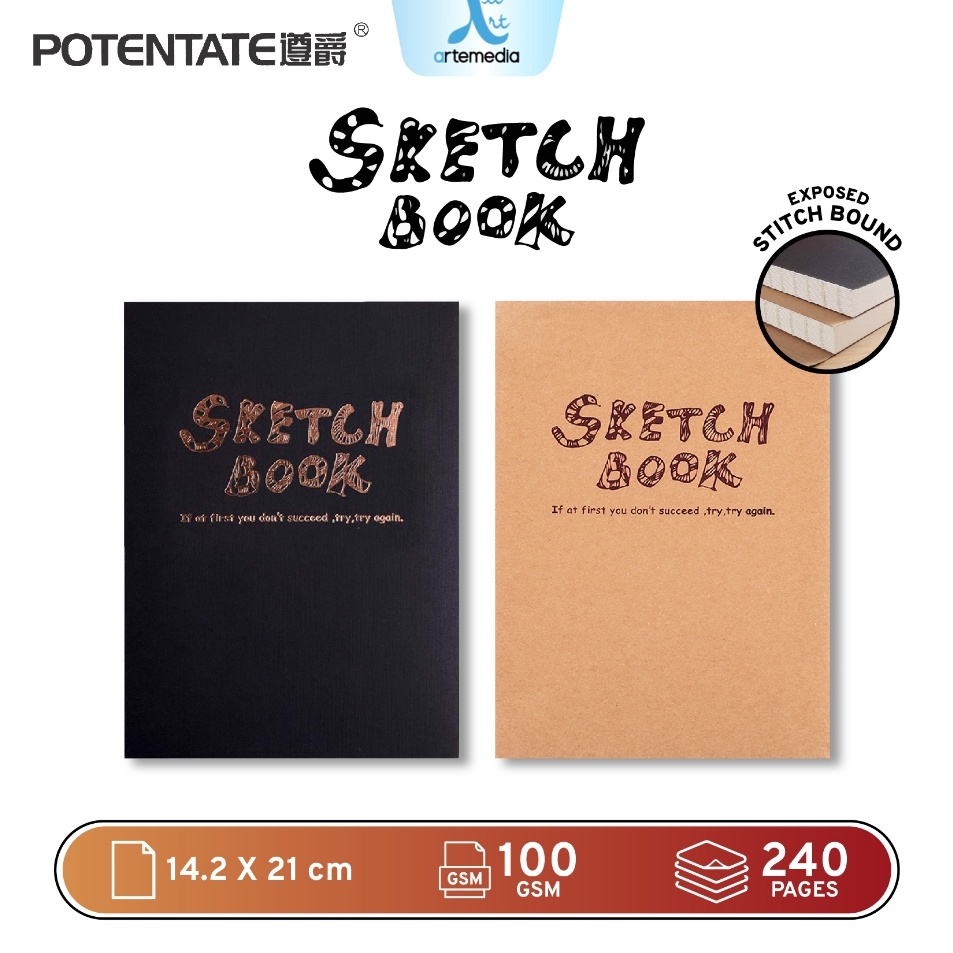 

Get Quality Potentate A5 Exposed Stitch Bound Sketchbook
