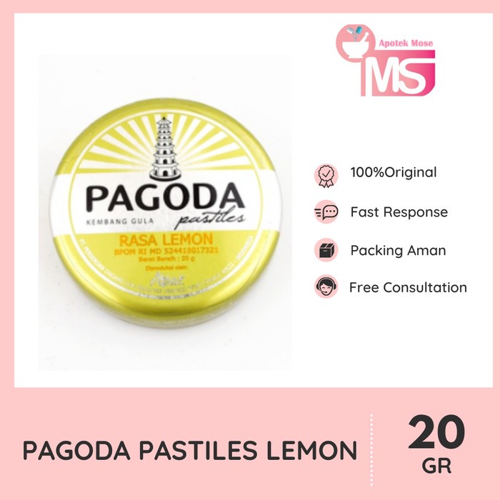 

PAGODA PASTILES LEMON 20 GR