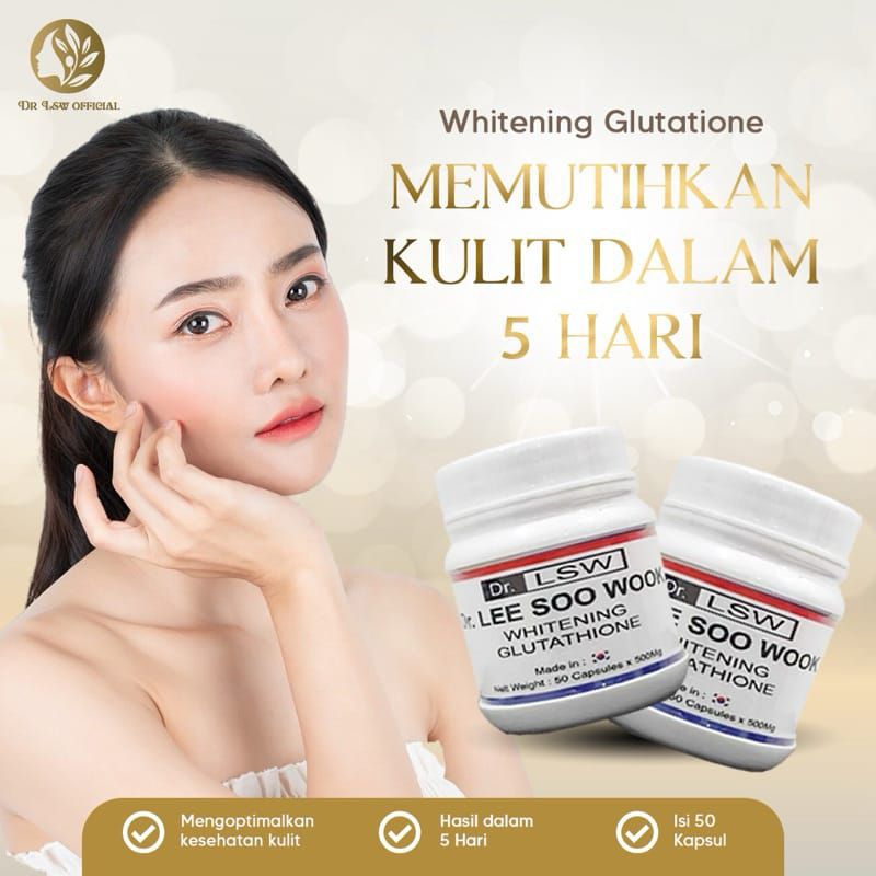 DR.LSW GLUTATHIONE PEMUTIH BADAN 50 KAPSUL
