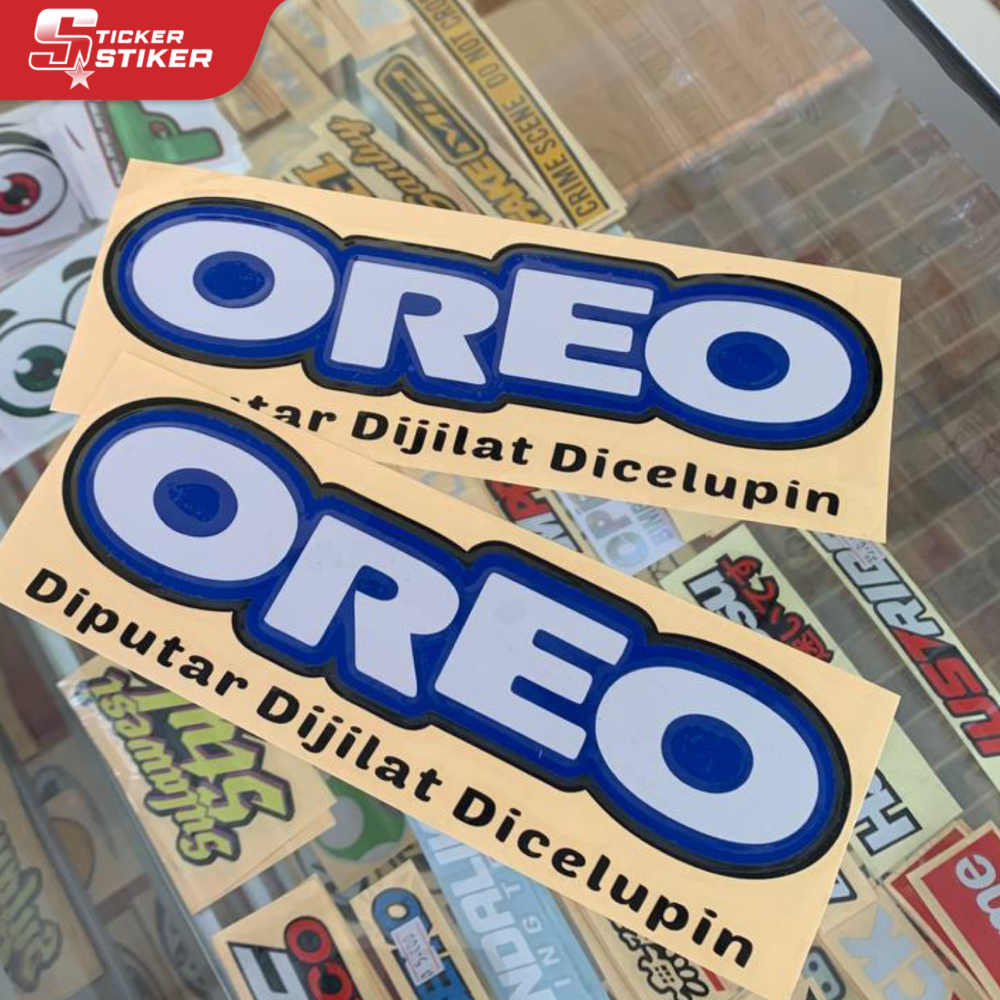 

Stiker Oreo Bahan Skotlet (Nyala) / Stiker Cutting Oreo / Stiker Premium Bukan di Print