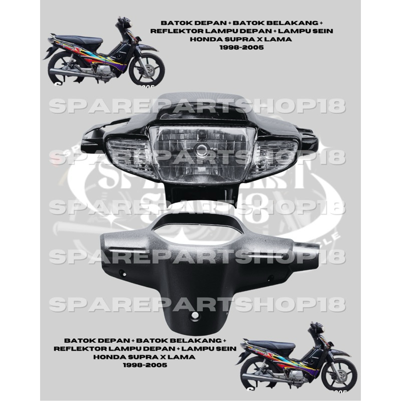 Batok kepala depan belakang Supra x Lama 1998 1999 2000 2001 2002 2003 2004 2005