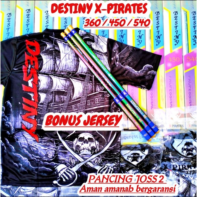 TEGEK DESTINY X-PIRATES 360 450 540 BONUS KAOS JERSEY