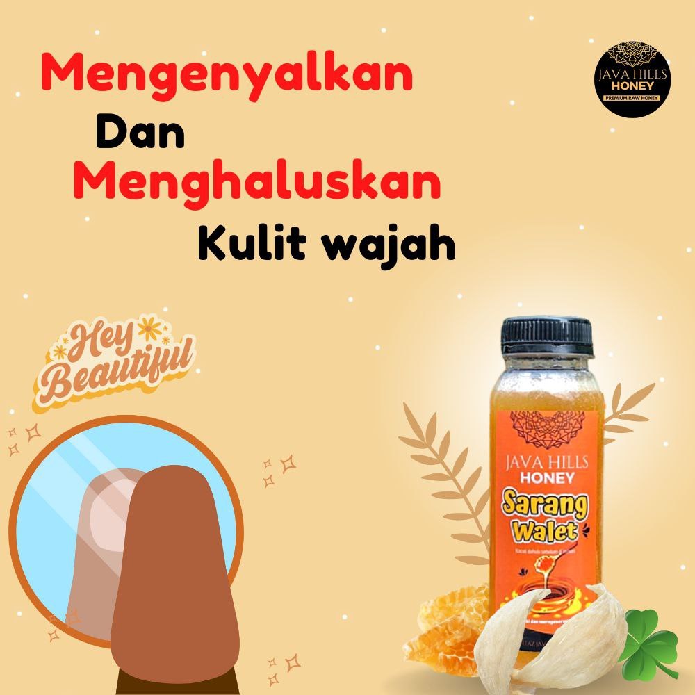 

Madu Java Hills Honey-Madu sarang walet-Madu kecantikan-Madu wajah glowing-Madu kesehatan wajah