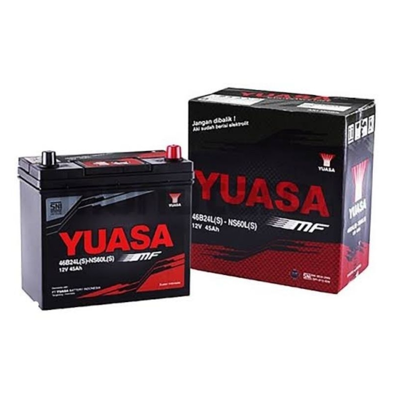 Yuasa Accu mobil NS60LS/NS60L - MF ( ACCU KERING ) //  (NOTE BACA DESKRIPSI)