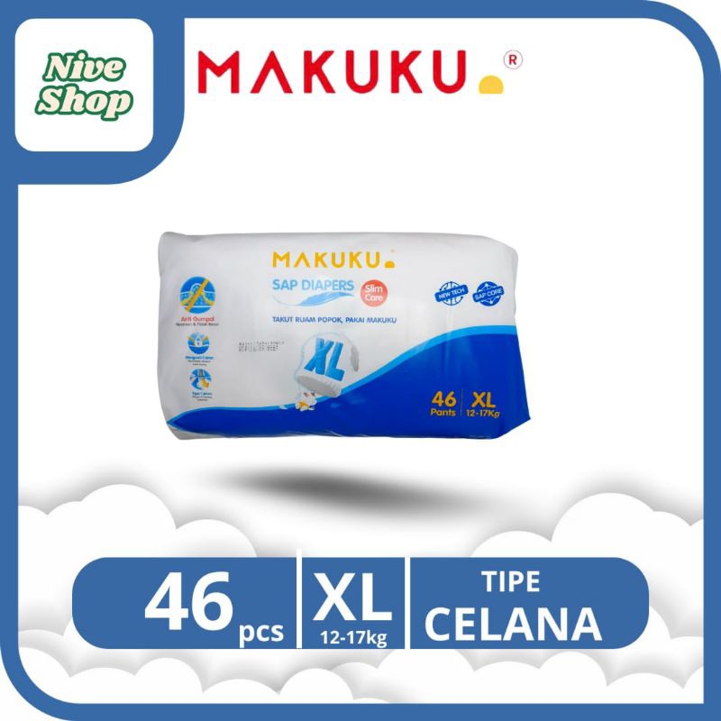 Makuku Diapers Slim Care XL 46