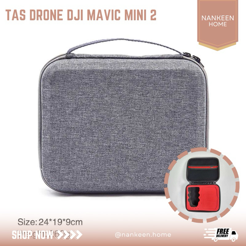 nankeen - (HANYA TAS) Tas Drone DJI Mavic Mini 2 Abu-abu/Protective Case Drone DJI Mavic Mini 2/Tas 