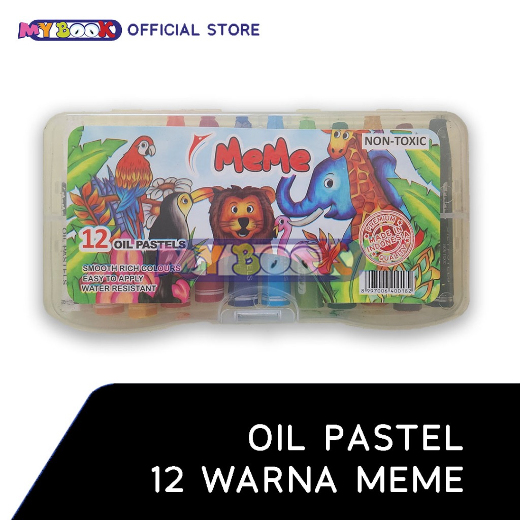 

MEME Oil Pastel Krayon / Crayon Minyak isi 12 Warna