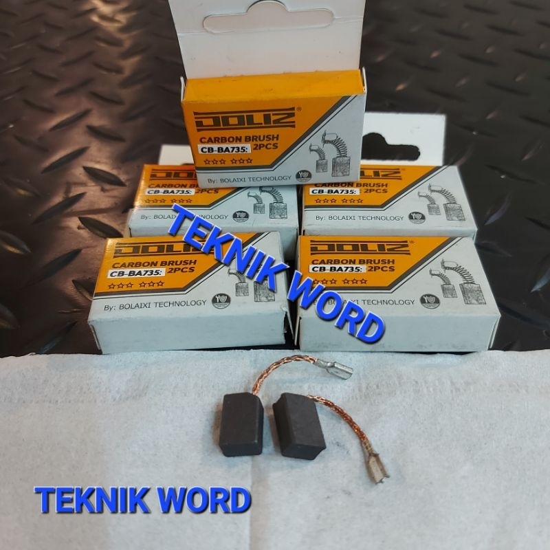 CARBON BRUSH DOLIZ BA 735 / SEPUL / ARANG GERINDA TANGAN DOLIZ BA 735