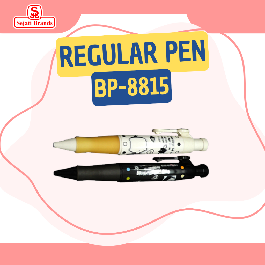 

Ballpoint Clicker Pen Monokurobo BP-8815 / Pulpen Hitam