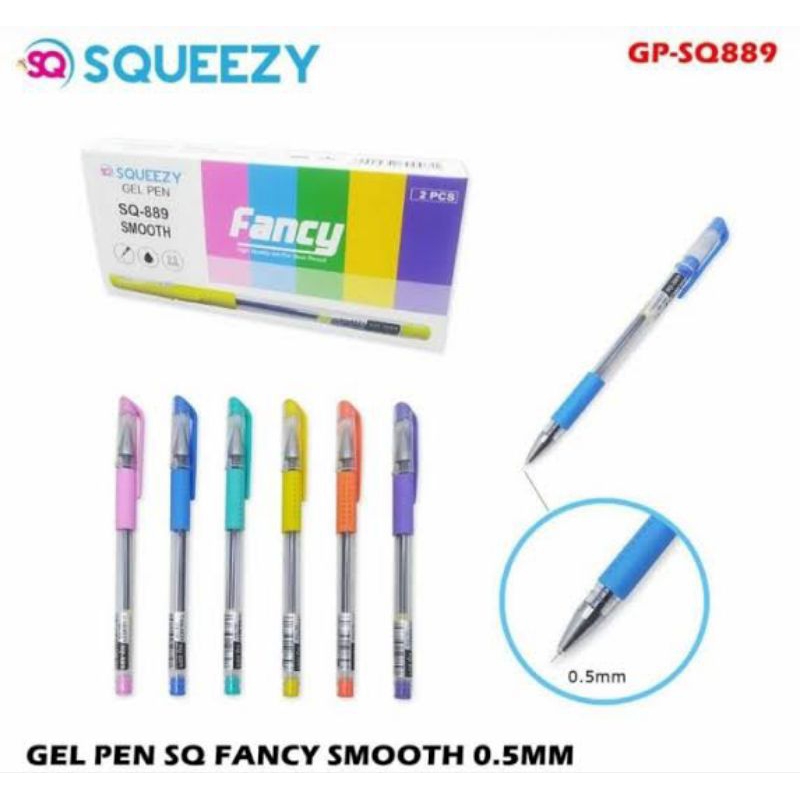 

Pulpen Squeezy GP-SQ889 0.5 mm Hitam