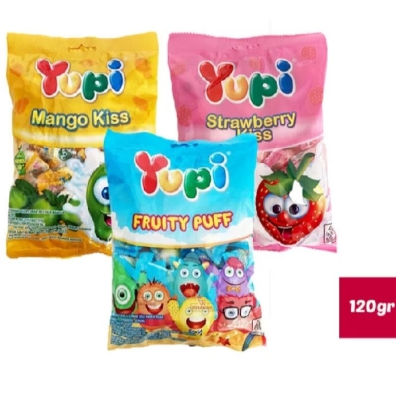 

YUPI STOBERI MANGGO KISS PERMEN CANDY 120GR 1 BAG ISI 50PCS