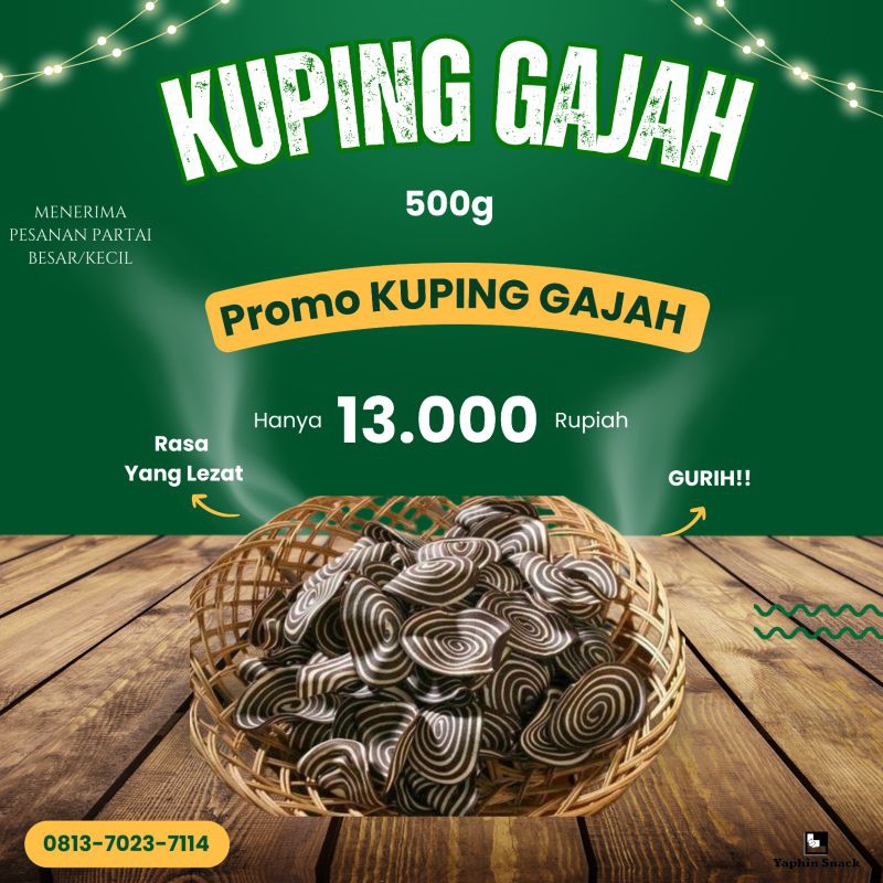 

Kuping Gajah 500g