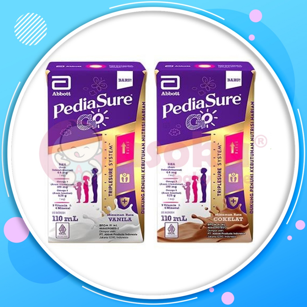 

Pediasure Go Cokelat / Vanila Untuk Usia (1-10th) - Susu UHT ASOKA