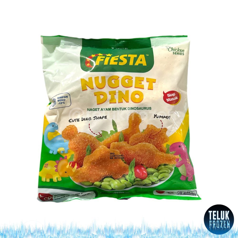 

Fiesta nugget dino 400gr / nuget dino / naget ayam dinosaurus 400 g gram halal enak premium daging olahan chicken