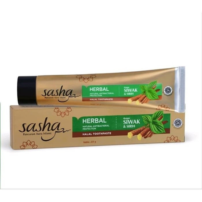 SASHA Sasha Toothpaste Pasta Gigi WHITENING PENCEGAH GIGI BERLUBANG HERBAL 65 gr & 150 gr