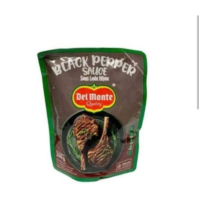 

Delmonte BPP Black Pepper sauce 250 gr 1 dus isi 24 pcs saus blackpepper lada hitam del monte