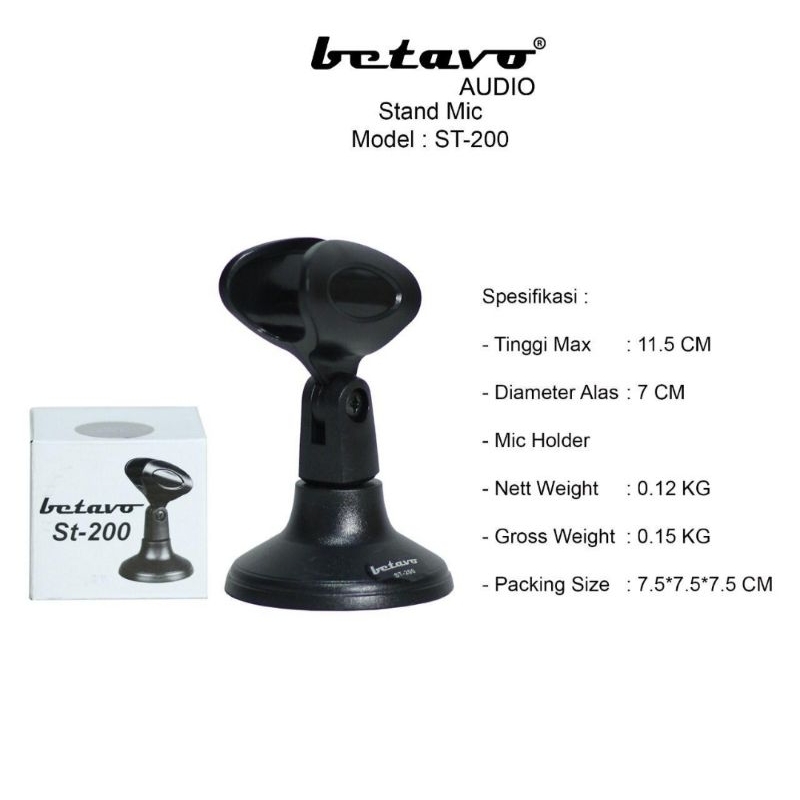 stand mic meja mini Betavo / stand mic betavo ST 200