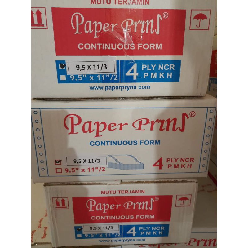 

paperpryns kertas CONTINUOSform 4ply(bagi:3)9,5x11/3