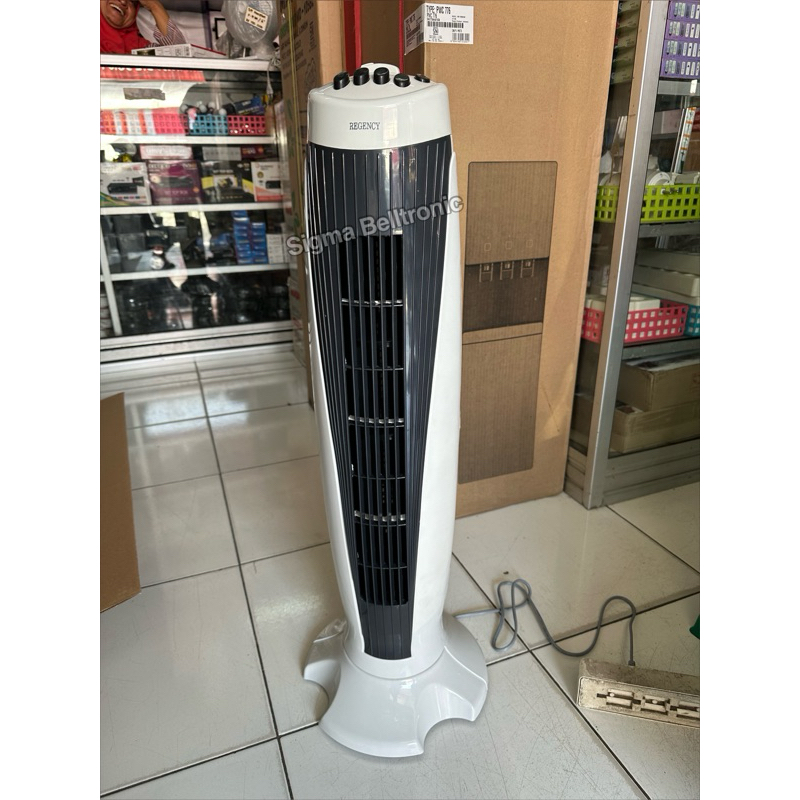 Tower fan Pinguin Regency. Kipas angin berdiri stand fan