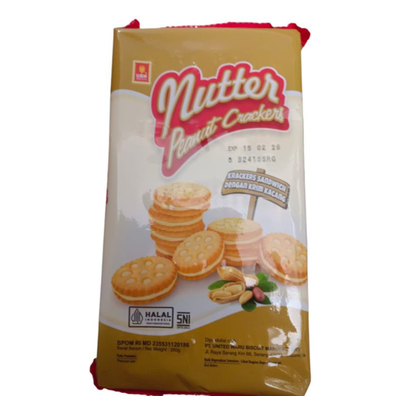 

Ubm nutter peanut crackers sandwich dengan krim kacang 200g