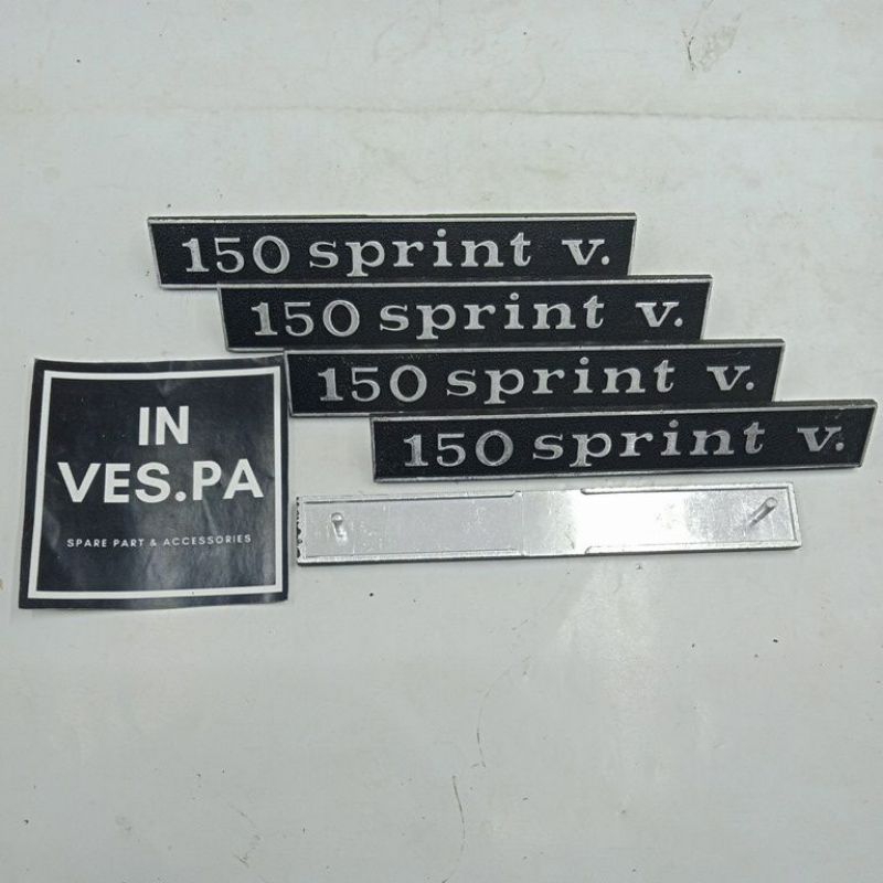 emblem ori original sprint v untuk belakang vespa sprint veloce bagol