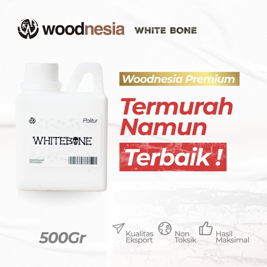 Cat duco putih cat kayu dasar politur kayu putih bisa untuk besi juga woodnesia whitebone cat primer